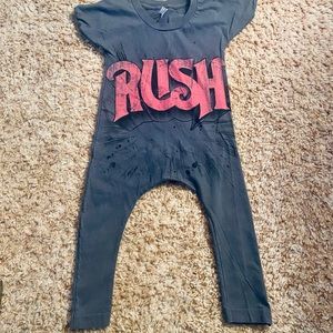 Rush 100% cotton toddler handmade band romper